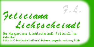 feliciana lichtscheindl business card